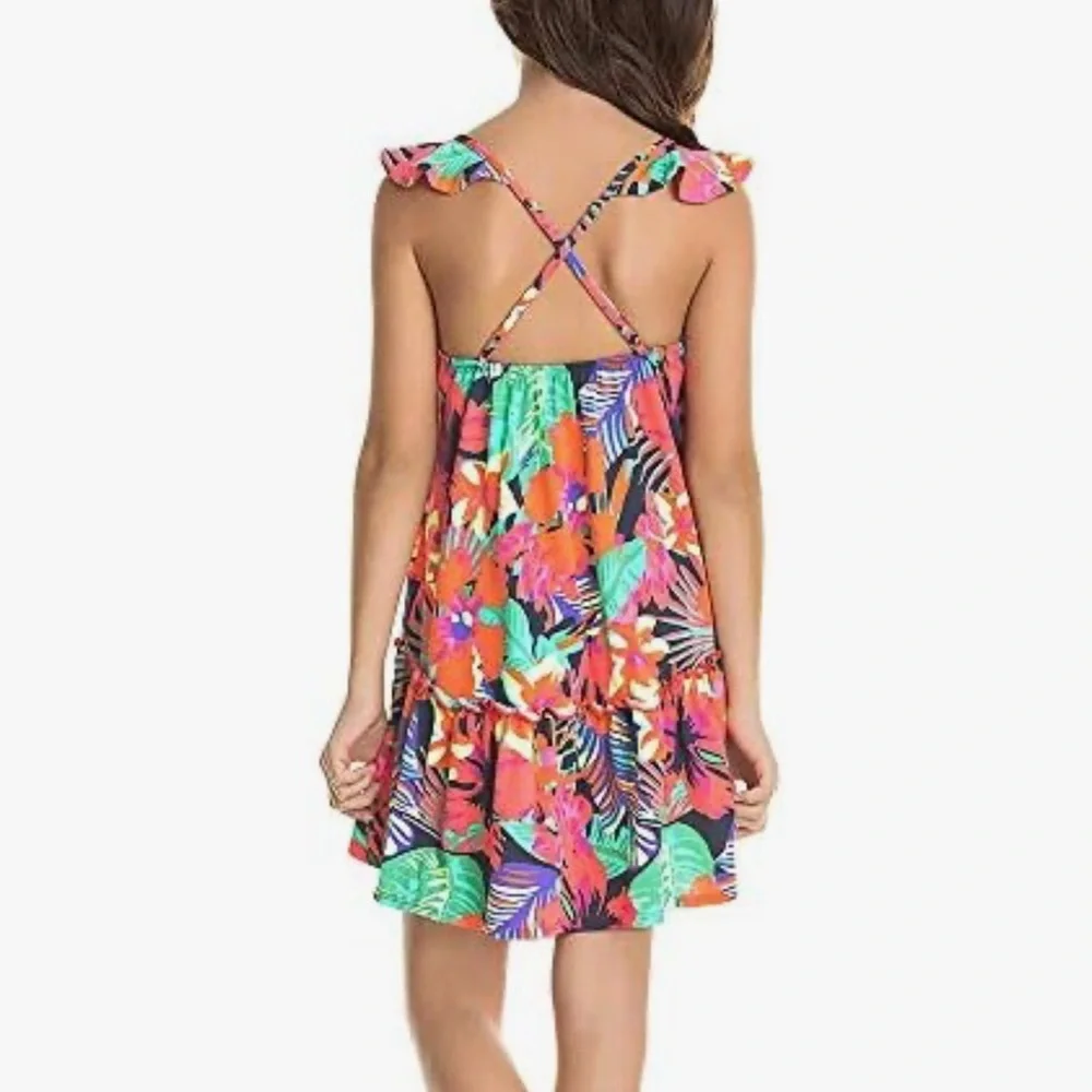 Maaji girls true love conquerer dress tropical floral 10 - Picture 2 of 8
